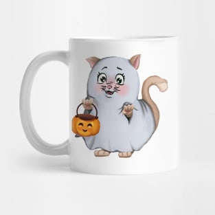 cute little kitten ghost Mug